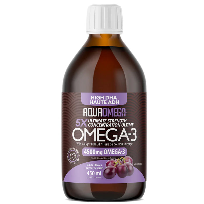 Aqua Omega High DHA 450ml Grape