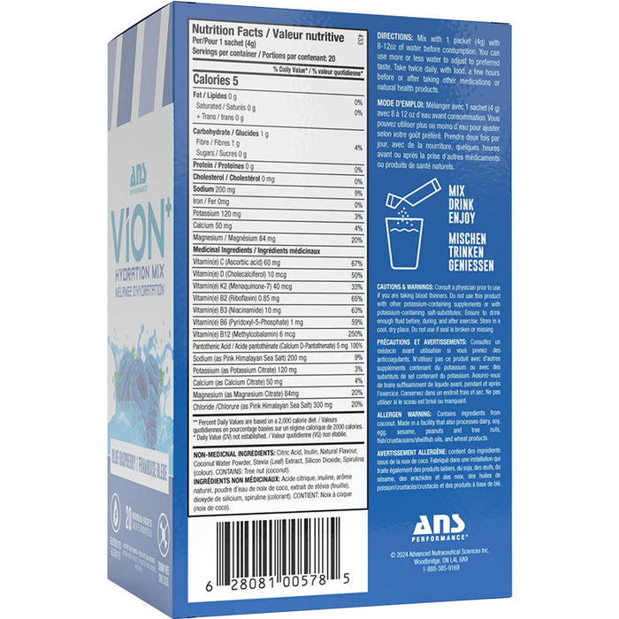 ANS VION Electrolyte Packs