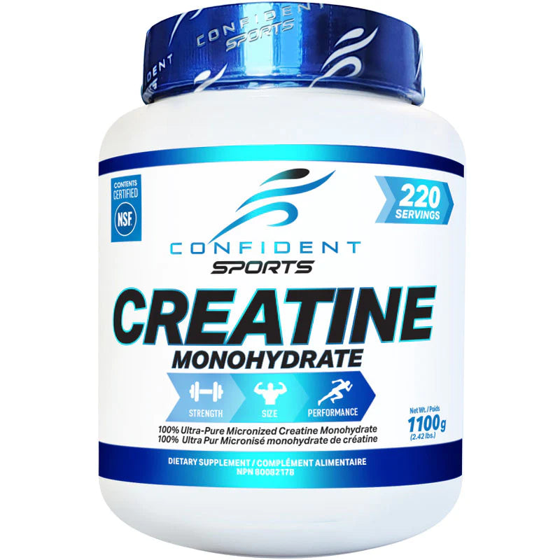 Confident Sports Creatine Monohydrate 1100g — Popeyes Supplements Saskatoon