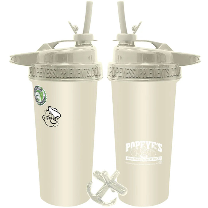 Popeye's Shaker Creme Rubberized Flip and Sip