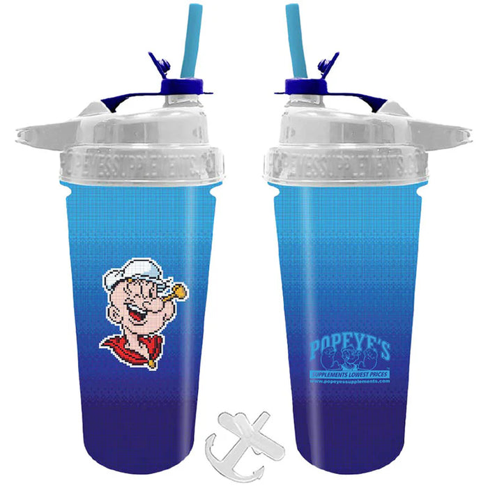 Popeye's Gear Stainless Steel Shaker Flip and Sip